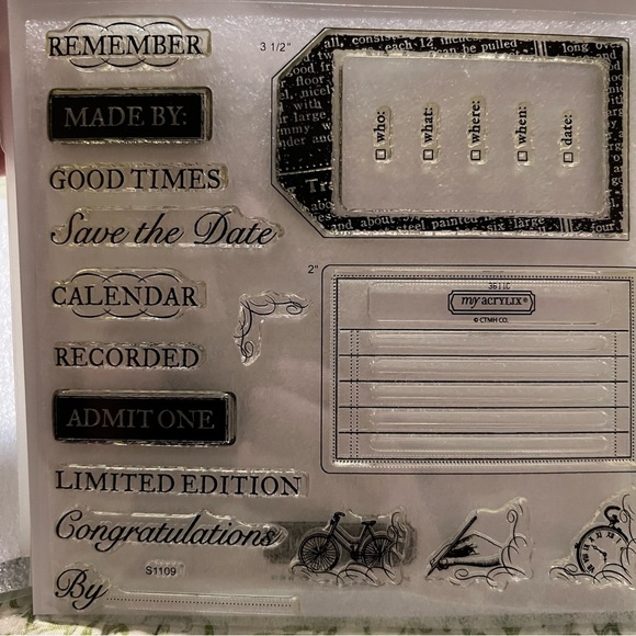 Close to My Heart Stamps Set of 4 - Picture 5 of 7